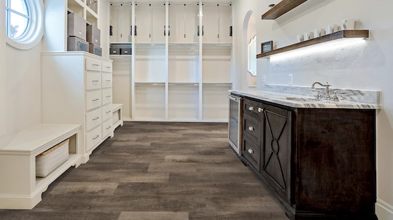 Luxury Vinyl Flooring in bathroom